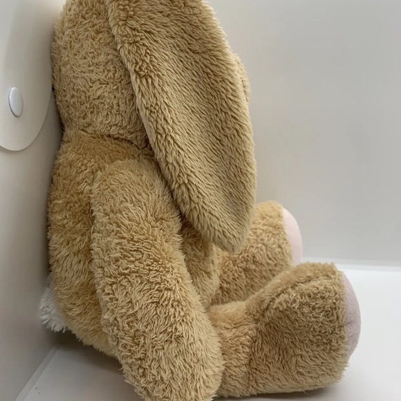 Build a Bear Pawlette Tan Bunny Bunny Rabbit with Floppy Pink Ears White Tail - Picture 11 of 14